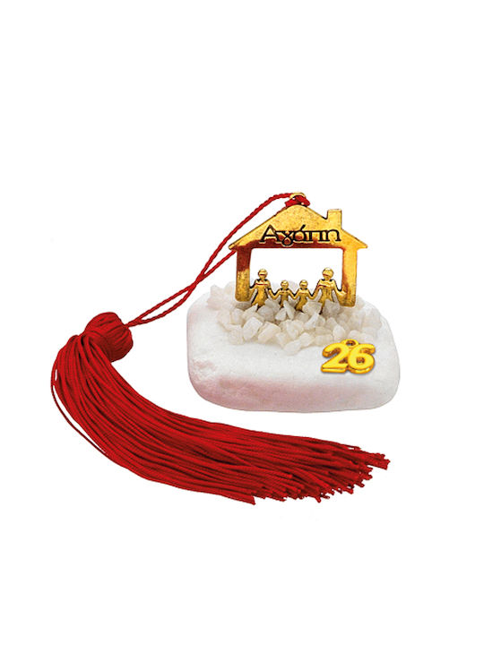 Adorex de birou Amulet Auriu din Piatră 7x7cm 1buc