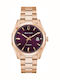 Bulova Men's Watch 39mm Automatic with Pink Gold Metal Bracelet