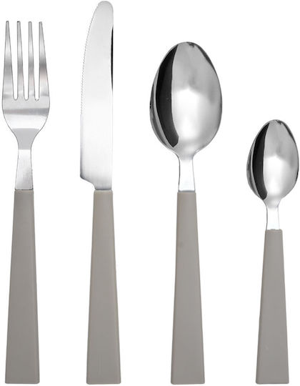 Homely Set Tacâmuri Oțel Inoxidabil Mâner Bej 18/0 24 Piese Homely Set Tacâmuri Oțel Inoxidabil Mâner Bej 18/0 24 Piese