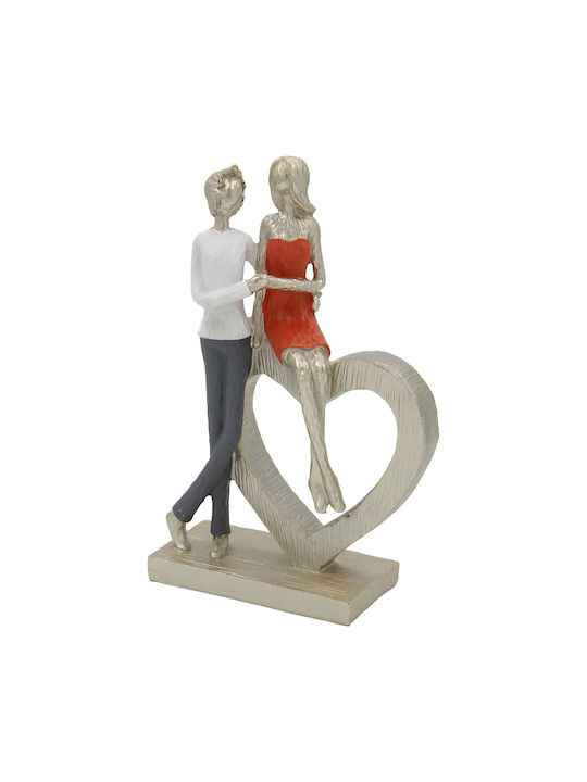 Decorative Polyresin 15x6.5x23 Cm Pair Heart Keskor 67340