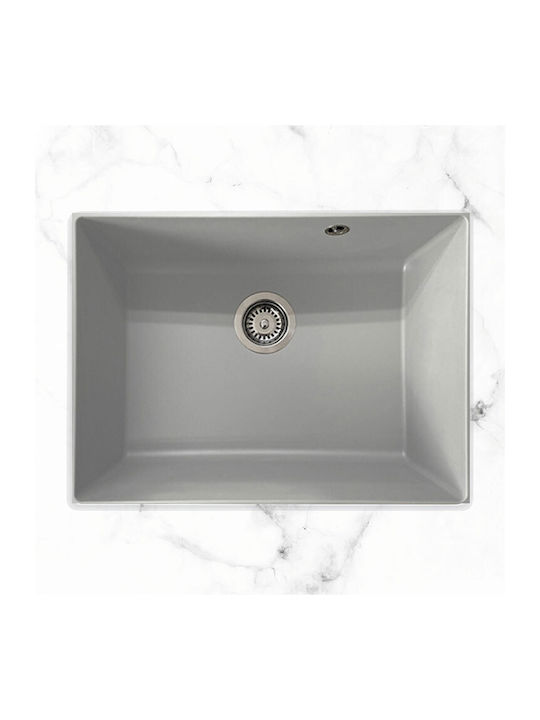 Duralit Unterbau Spüle aus Verbundgranulat B60xT50cm Gray