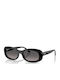 Ray Ban Women’s Sunglasses With Black Horn-Rimmed Frame And Grey Gradient Polarized Lens RB2221 901/M3