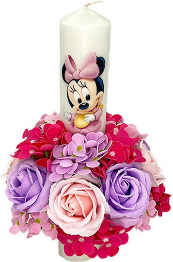 Velve Lumânare de Botez cu tema Minnie