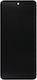 O ecran OLED Grade A cu Mecanism Tactil și Cadru pentru Samsung Galaxy A51 A515F (Negru)