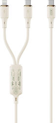 XO USB към Type-C / Lightning Кабел 1.2м 7078