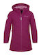 Wasserdicht Kinder Sportjacke mit Futter & Kapuze Lila