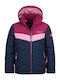 Wasserdicht Kinder Freizeitjacke mit Kapuze Marineblau