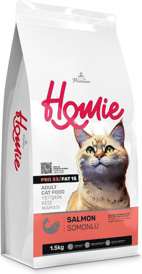 HOMie Trockenfutter für erwachsene Katzen mit Lachs / Fleisch 1.5kg