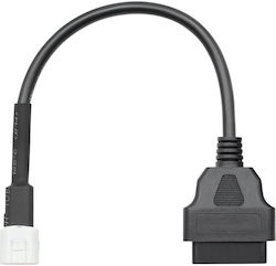 Techstar Obd2 Diagnostic Adapter Cable 3 Pins To 16 Pins Yamaha Motorcycles Techstar Obd2 Diagnostic Adapter Cable 3 Pins To 16 Pins Yamaha Motorcycles