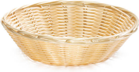 Ψωμιέρα από Rattan Μπεζ 23x23x7cm