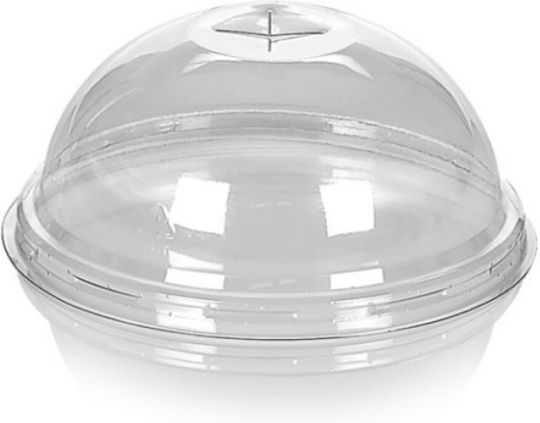 Einwegbecherdeckel 95mm Trulos Kreuz Transparenter Rundbecher 12-16oz Pet 11307 50 Stück