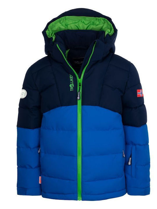 Wasserdicht Kinder Sportjacke Winddicht mit Kapuze Blue/navy