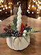 Christmas Ceramic Green Candlestick