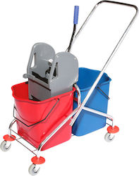 Reinigungswagen und Haushaltswaren Doppelwagen 2x25lt Reinigungswagen und Haushaltswaren Doppelwagen 2x25lt