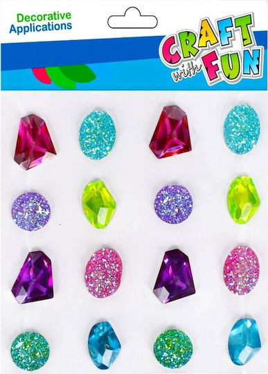 Craft with Fun Διακοσμητικό Αυτοκόλλητο για DIY Κατασκευές 16τμχ 9x14εκ. (Διάφορα Χρώματα)