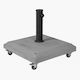 Lianos Umbrella Stand made of Cement Grey 50x50cm