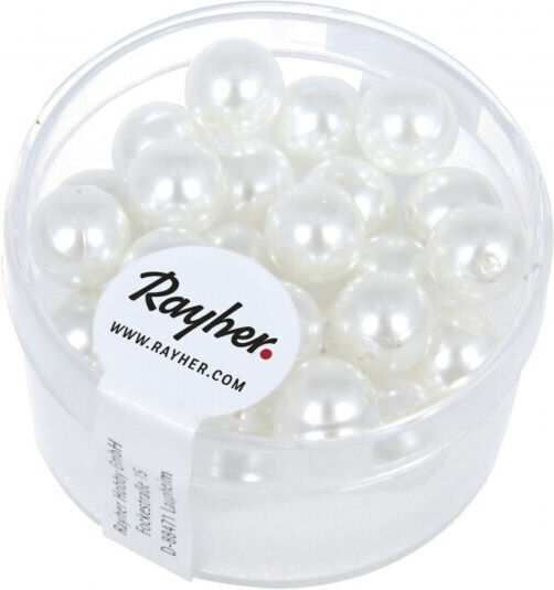 Perlen Renaissance Snowhite Durchmesser 8mm Box 25 Stück