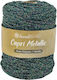 Metallisches Capri Polyester Strickgarn 250g Grüne