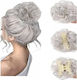 Postis Bun Synthetic Hair High Quality Clamper Placement Light Gray Gray