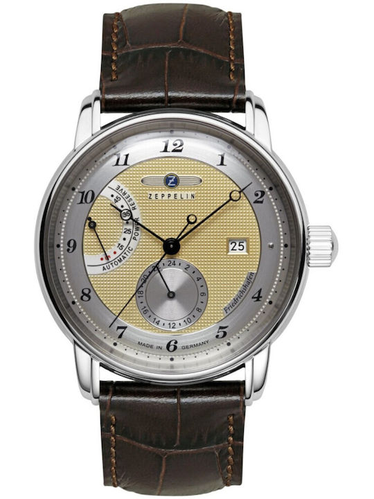 Zeppelin Mens Ανδρικό Ρολόι 43mm Μπαταρίας με Κ...
