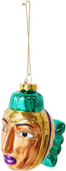 Glass Green Ornament 9.5x11.4cm