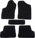 Car Carpet Mats Economic Quality Black Compatible Fiat Seicento Model 1998-2010 5 Pieces