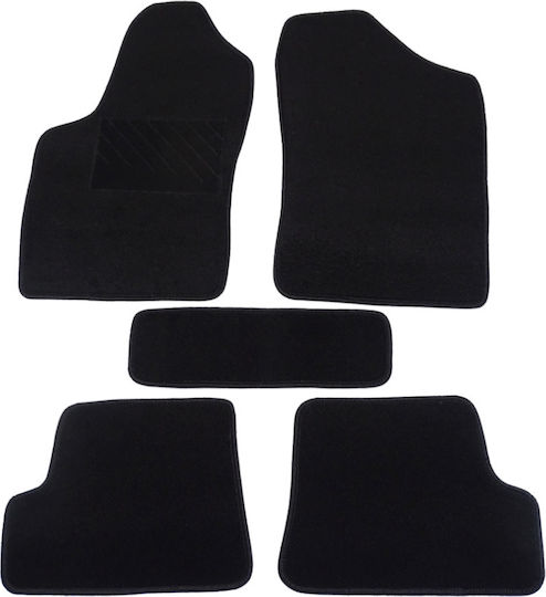 Car Carpet Mats Economic Quality Black Compatible Fiat Seicento Model 1998-2010 5 Pieces