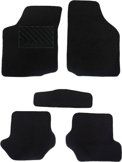Car Carpet Mats Budget Quality Black Ford Fiesta 4th Gen Model 1995-2002 5 Pieces