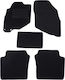 Car Carpet Mats Economical Quality Black Compatible with Honda Jazz 1st Gen Model 2001-2008 5 Pieces