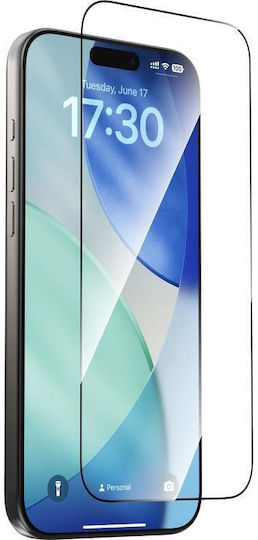 Devia 0.33mm Gehärtetes Glas Schwarz (iPhone 17 / 17 Pro / 16 Pro)