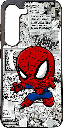 High Durability Mobile Phone Case Samsung Galaxy A15 Black Silicone Back Cover Spiderman No1