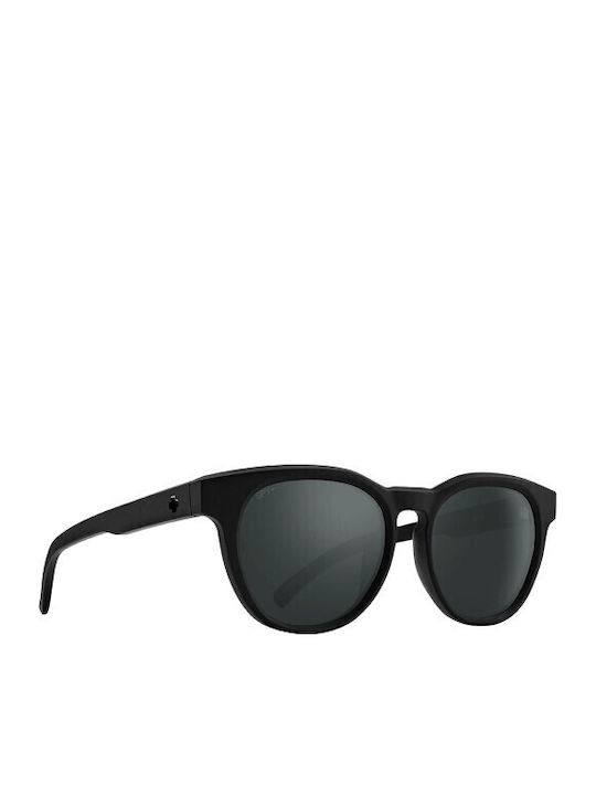 Spy Matte Unisex Ochelari De Soare Cu Ramă Neagră Din Plastic Și Lentilă Polarized Neagră Oglindă