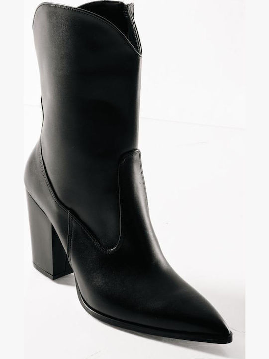 Damen Cowboy-Stiefeletten Schwarz