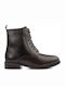 Leather Women's Ankle Boots Brown
