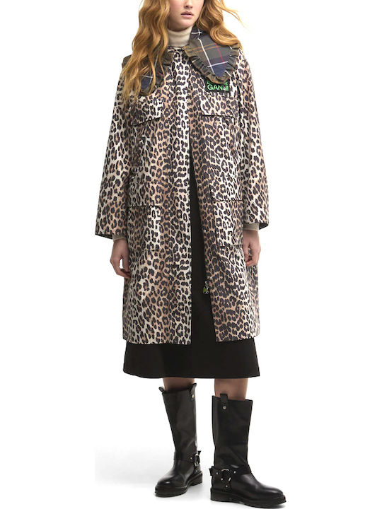 Barbour X Ganni Women's Long Parka Jacket Water...