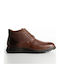 Leder Anatomische Herrenstiefel Wasserdicht Braune
