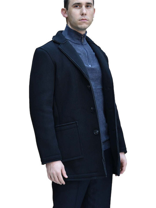 Vinceotto Men's Suit Jacket Slim Fit Black