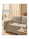 Kraft World Armchair Throw 180x180cm Light Gray TUR11-180x180-Light Gray