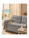 Kraft World Armchair Throw 180x180cm Gray-Black TUR11-180x180-Gray-Black