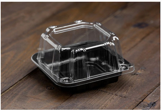 Set de 100 Plastic Boluri cu Capacitate 200ml Negre
