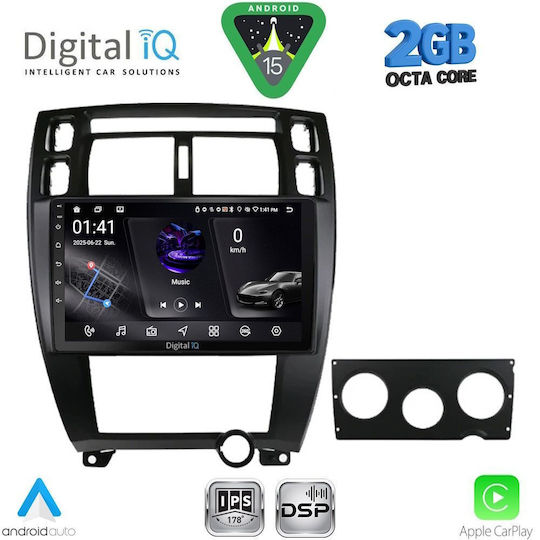 Digital IQ Ηχοσύστημα Αυτοκινήτου για Hyundai Tucson 2004-2010 (Bluetooth/USB/WiFi/GPS/Apple-Carplay/Android-Auto) με Οθόνη Αφής 10"