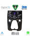 Digital IQ Auto-Audiosystem für Toyota Aygo 2014-2022 mit A/C (Bluetooth/USB/WiFi/GPS/Apple-Carplay/Android-Auto) mit Touchscreen 10"