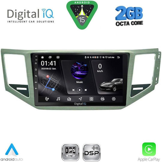Digital IQ Car Audio System for Mercedes-Benz SL Volkswagen Golf Sportsvan 2014-2021 (Bluetooth/USB/WiFi/GPS/Apple-Carplay/Android-Auto) with Touch Screen 10"