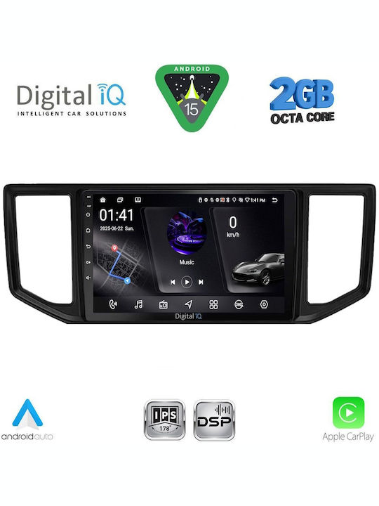 Digital IQ Car Audio System for Volkswagen Crafter 2017 (Bluetooth/USB/WiFi/GPS/Apple-Carplay/Android-Auto) with Touch Screen 10"
