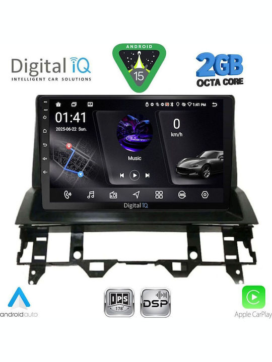 Digital IQ Car Audio System for Mazda 6 2002-2008 (Bluetooth/USB/WiFi/GPS/Apple-Carplay/Android-Auto) with Touch Screen 10"