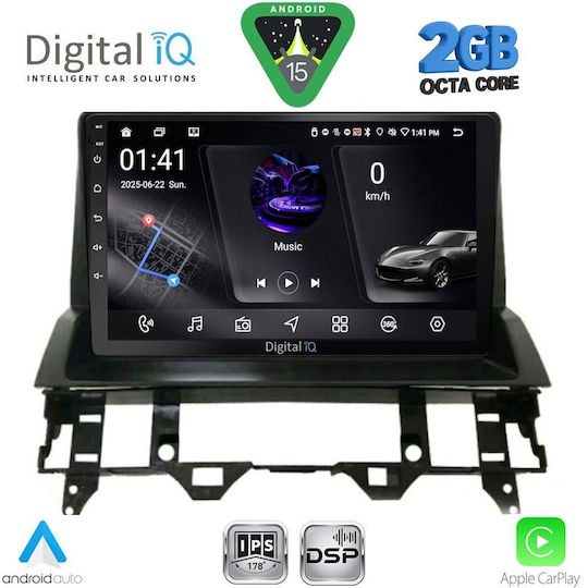 Digital IQ Ηχοσύστημα Αυτοκινήτου για Mazda 6 2002-2008 (Bluetooth/USB/WiFi/GPS/Apple-Carplay/Android-Auto) με Οθόνη Αφής 10"