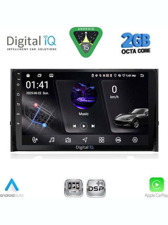 Digital IQ Car Audio System for Skoda Karoq / Kodiaq 2016 (Bluetooth/USB/WiFi/GPS/Apple-Carplay/Android-Auto) with Touch Screen 10"