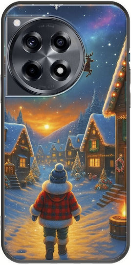Santa Over Village Oneplus 12 5g Black Tpu Μαύρη Σιλικόνη