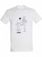 T-shirt Unisex " Christmas Nut Cracker Bollocks Cracker Αρχιδοσπάστης " White
