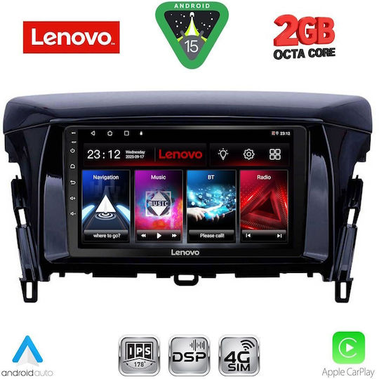 Lenovo Автомобилна Аудио Система (Блутут/USB/WiFi/GPS/Apple-Carplay/Android-Auto) с Тъчскрийн 9"